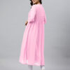 levenderdobby chiffon self design flared kurta
