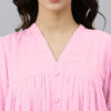 levenderdobby chiffon self design flared kurta